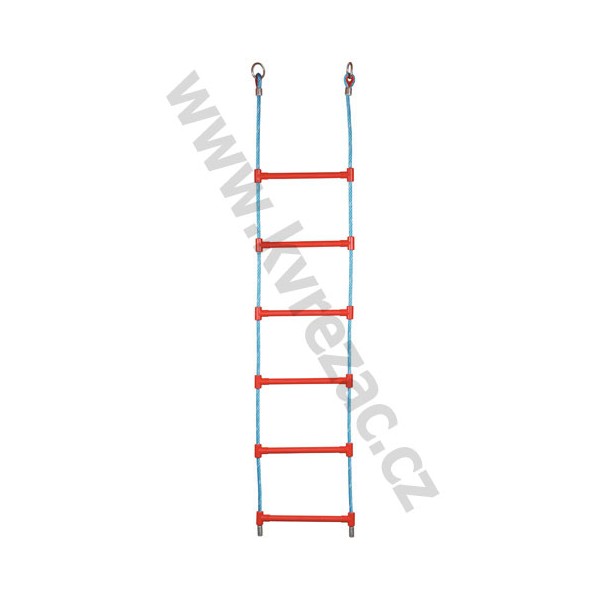 rungs of red plastic